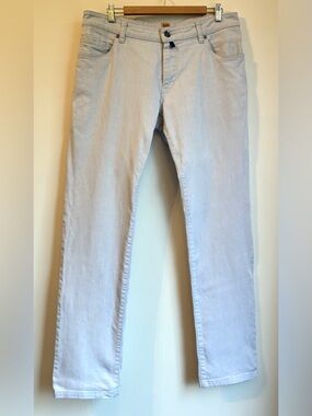M5 by Meyer German Designer Slim Fit Light Wash Jeans